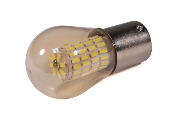 Светодиодная лампа StarLight T25/5 72 диодов SMD 3014 BAY15d 12-24V 5W WHITE в стеклянной колбе
