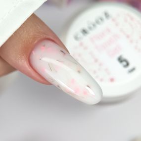 Гель для наращивания ногтей Crooz Flora Touch Gel 05 (с сухоцветами) 15мл