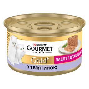 Влажный корм для котят с говядиной Gourmet Gold, 85 гр