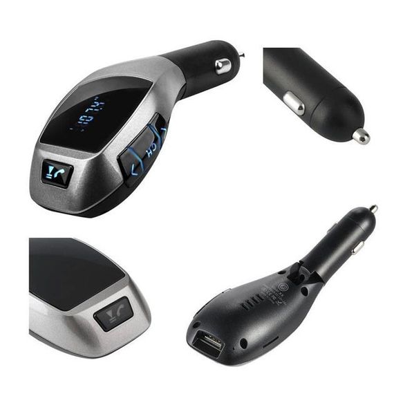 Автомобильный bluetooth fm модулятор X5 ВТ для автомагнитолы, mp3 / фм трансмиттер KB-189 с дисплеем | Зображення 9