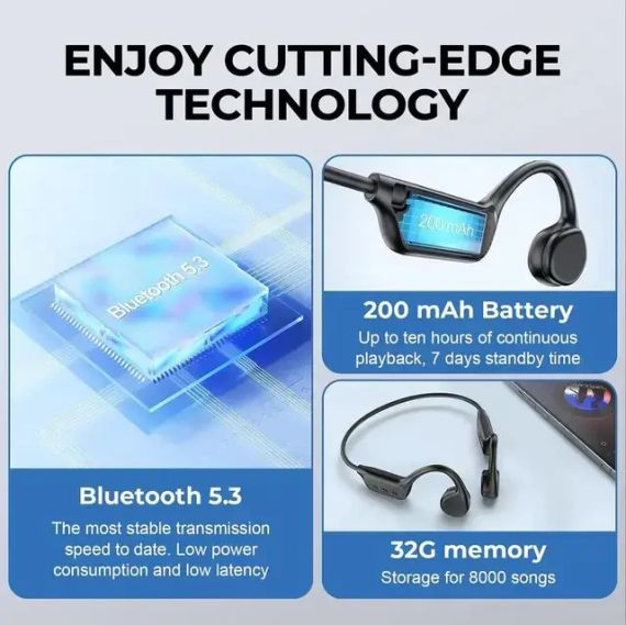 Навушники з кістковою провідністю водонепроникні Openear для плавання й басейну | Зображення 1