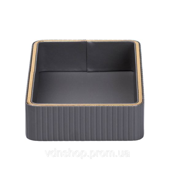 Салфетница на стол из эко-кожи 25 х 15.5 х 5 см Серый HP9900G | Зображення 2