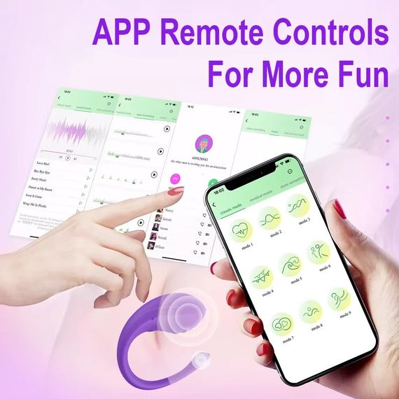 Віброяйце Every Night Toys Letitia з дистанційним керуванням, бузковий, 10 режимів вібрації Sex Aura | Зображення 5