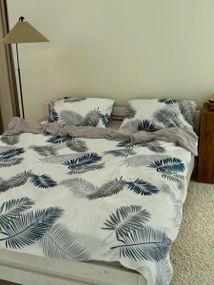 Постільна білизна полуторна Dushka Home Сатин 21624 160х215 см