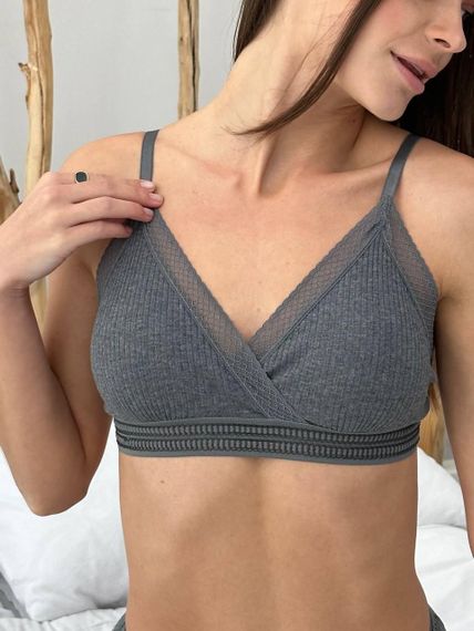 Женский комплект нижнего белья 2248/4 S/L Серый | Зображення 4