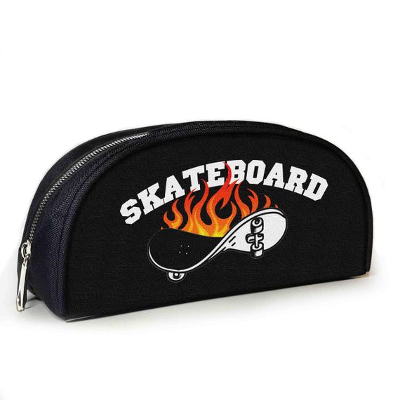 Пенал шкільний з принтом скейтборд 23х10х8 см дитячий для дівчинки, хлопчика (3909)