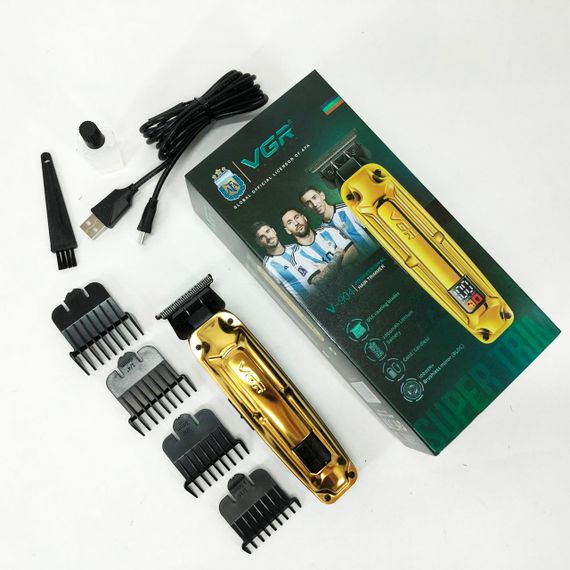 Машинка-тример для стрижки беспроводная VGR V-904, Электрическая машинка для стрижки с насадками BE-47
