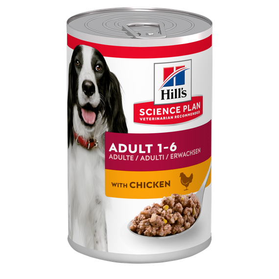 Hill's SP Adult Вологий корм для дорослих собак, з куркою, консерва, 370 г