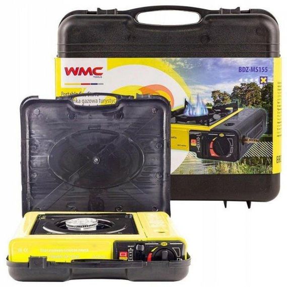 Газова настільна плита одноконфоркова WMC Tools BDZ-MS155 газова плитка портативна з п'єзопідпалом | Зображення 3