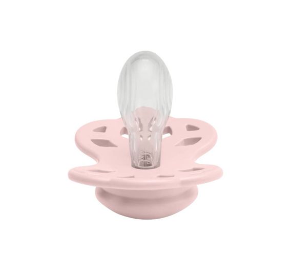 Соска пустушка BIBS 6-18 міс Infinity Silicone Symmetrical (симетрична) – Blossom | Зображення 2