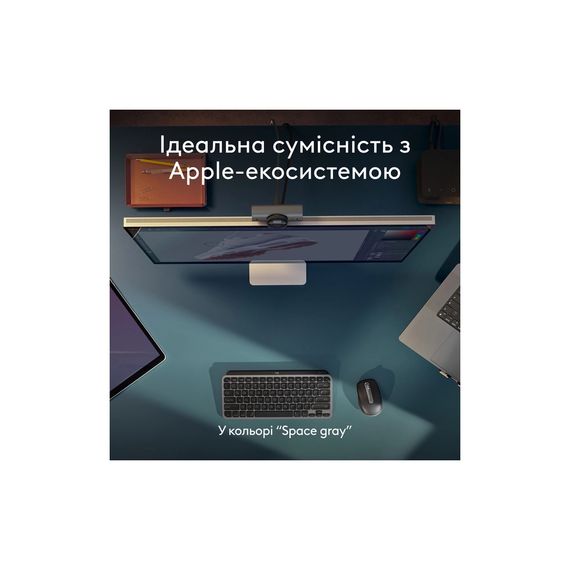 Клавіатура Logitech MX Keys Mini для MAC Wireless UA Space Grey (920-012652) | Зображення 6