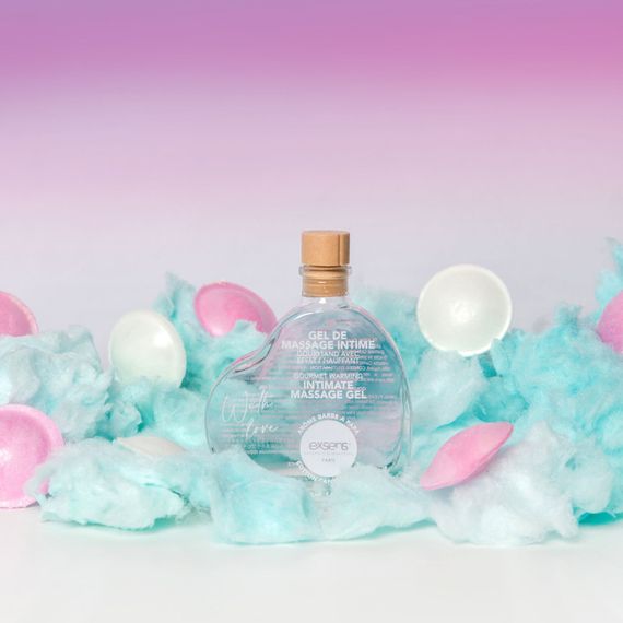 Массажное масло EXSENS With Love Cotton Candy 50мл разогревающее, без сахара, съедобное | Зображення 2