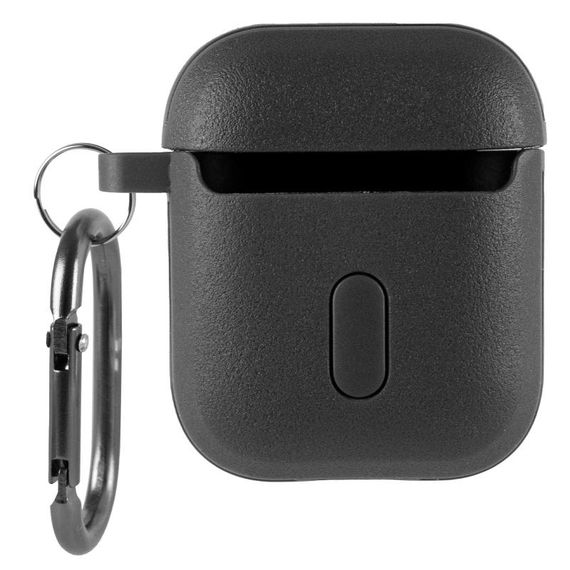 Футляр Frosted для навушників Airpods 1/2 Black | Зображення 1