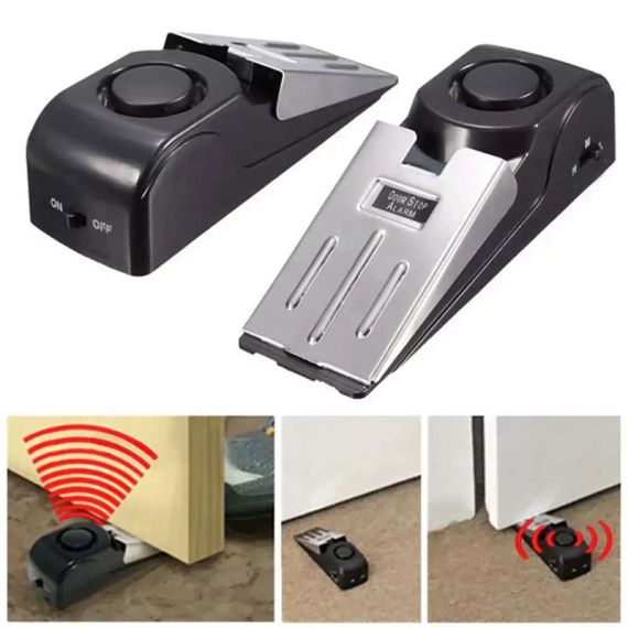 Дверная сигнализация на батарейках door stop alarm | Зображення 6