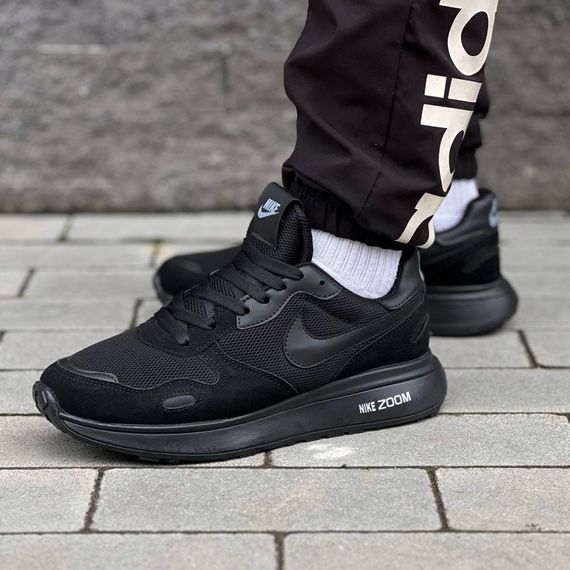 Кросівки Nike текстиль/замш колір чорний
