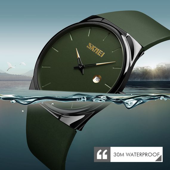 Наручний годинник Skmei 1509AG Army Green | Зображення 3