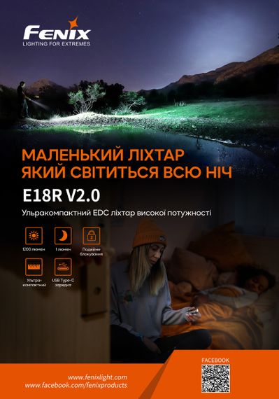 Ліхтар ручний Fenix E18R V2.0 | Зображення 6