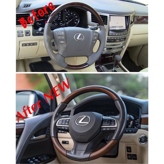 Руль в сборе (под дерево) для Lexus LX570 / 450d | Зображення 2