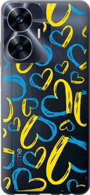 Чехол на Realme C55 Сердца UA "5292u-2992-17620"