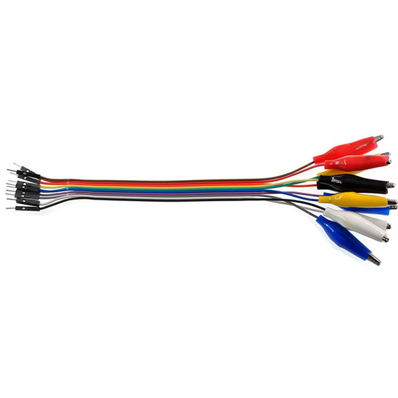 Провід дюпон із затискачем типу «крокодил», 10-контактний, М, 20см | Зображення 1