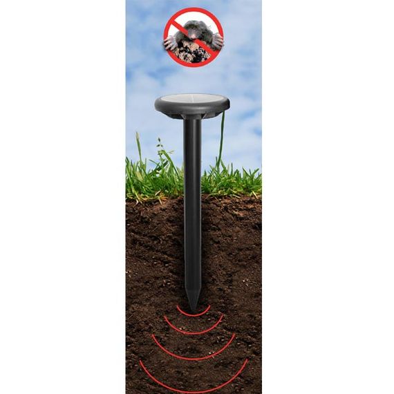 Відлякувач кротів та гризунів на сонячній батареї Bradas круглий, великий CTRL-MO102S | Зображення 2