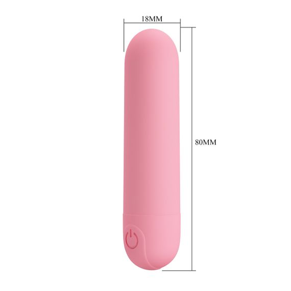 Перезаряджувана вібропуля Pretty Love — Stefan Light pink, BI-300085-3 Sex Aura | Зображення 7