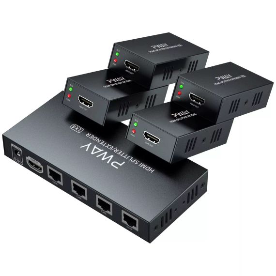 Pw-Ht226P4 1X4 1080P HDMI удлинитель сплиттер передача 165 футов (50 м) от C