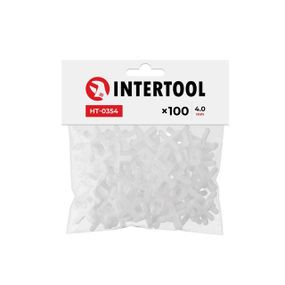 Набір дистанційних хрестиків для плитки 4,0 мм, 100 од. INTERTOOL HT-0354