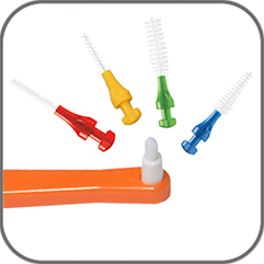 Дитяча зубна щітка paro® children toothbrush M27 середньої жорсткості, з монопучковою насадкою в поліетиленовій упаковці, блакитна | Зображення 2