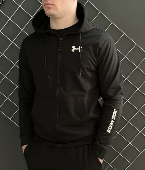 Демісезонний костюм на змійці чорний  + жилетка Under Armour | Зображення 4