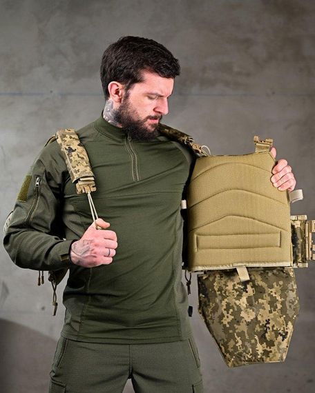 Якісна плитоноска 4 скидання з наплечником Attack піксель ПП7564 | Зображення 8