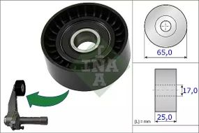 Натяжний ролик поліклінового ременя OPEL GRANDLAND, DS DS, INA (531086610)