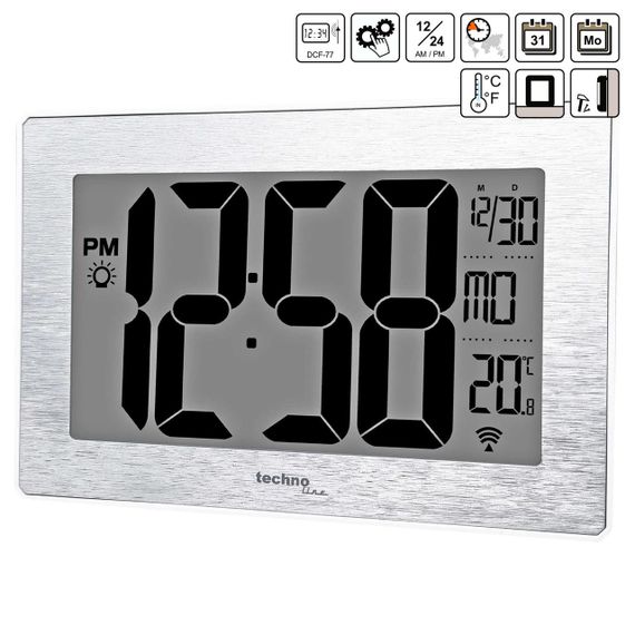 Годинник настінний Technoline WS8019 Silver (WS8019) | Зображення 3