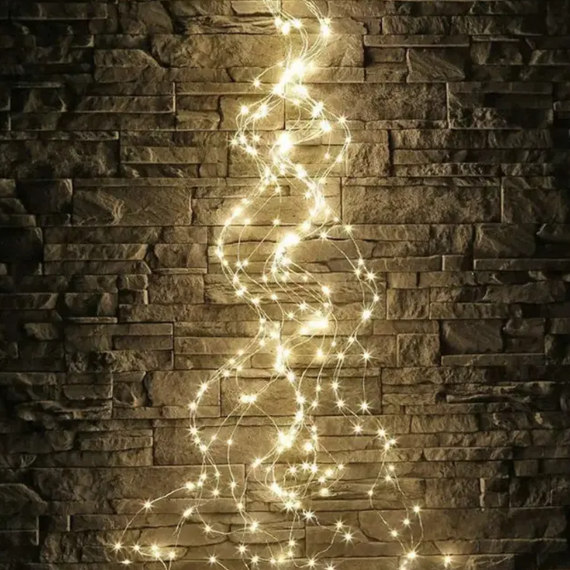 Світлодіодна гірлянда кінський хвіст 500 LED 20 ниток Warm White, новорічна гірлянда пучок знижка | Зображення 2