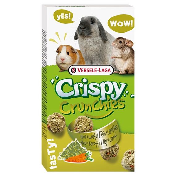 Лакомство для кроликов и других грызунов Versele-Laga Crispy Crunchies Hay + Carrot, 75 гр
