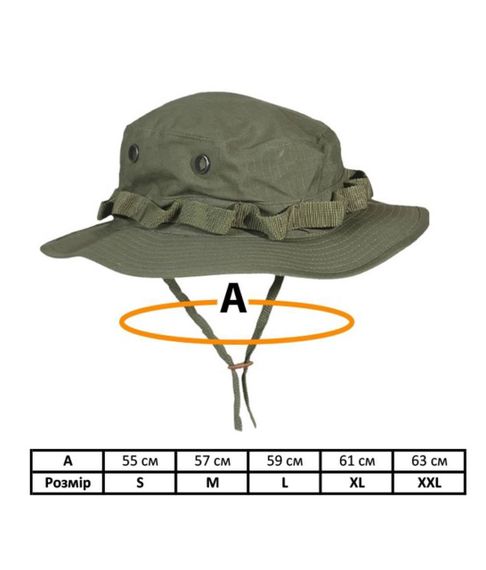 Панама тактична MIL-TEC US GI Boonie Hat Olive | Зображення 1