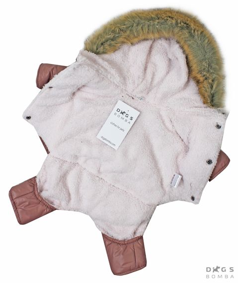 Зимовий комбінезон на хутрі DB мокко AM-19 | Зображення 1