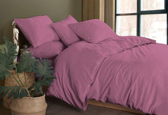 Постільна білизна Golden Colors Stonewashed 200 х 220 см Purple (перероблена бавовна)