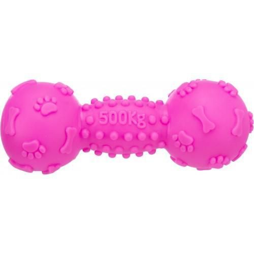 Игрушка Trixie Гантель с пискавкой для собак, 19 см (винил)
