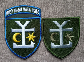 Шеврон 54 ОМБР - 2шт (кольоровий+зелений)
