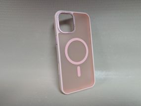 Чехол для iPhone 16 Plus / Айфон 16 Плюс, GUARD MATTE, противоударный, Soft Touch, с MagSafe, розовый