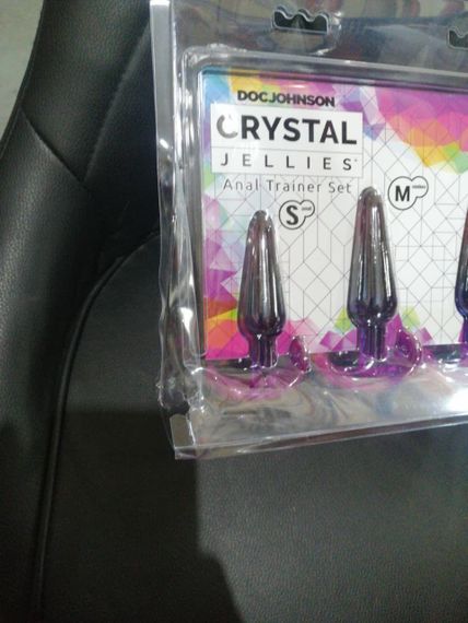 Набір анальних пробок Doc Johnson Crystal Jellies - Anal Trainer Set - Rainbow (м'яте паковання!!!) Sex Aura | Зображення 1