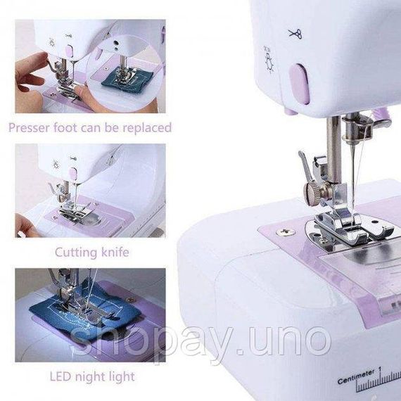 Швейна машинка 12 в 1 портативна багатофункціональна SEWING MACHINE 505 | Зображення 2
