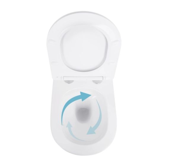 Унітаз підвісний Qtap Swan Ultra Quiet White, з сидінням Slim Duroplast/ Soft-close/ Quick Release QT16335180W | Зображення 4