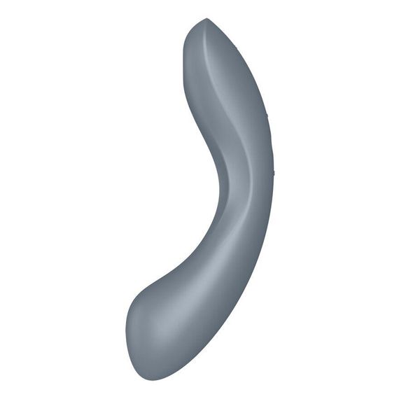 Вакуумний стимулятор з вібрацією Satisfyer Curvy Trinity 1 Bluegrey, іграшка 3в1 Sex Aura | Зображення 1