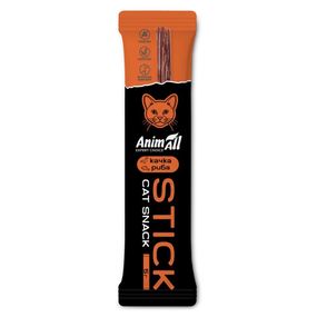 Ласощі для котів з качкою AnimAll Stick Cat Snack, 5 гр