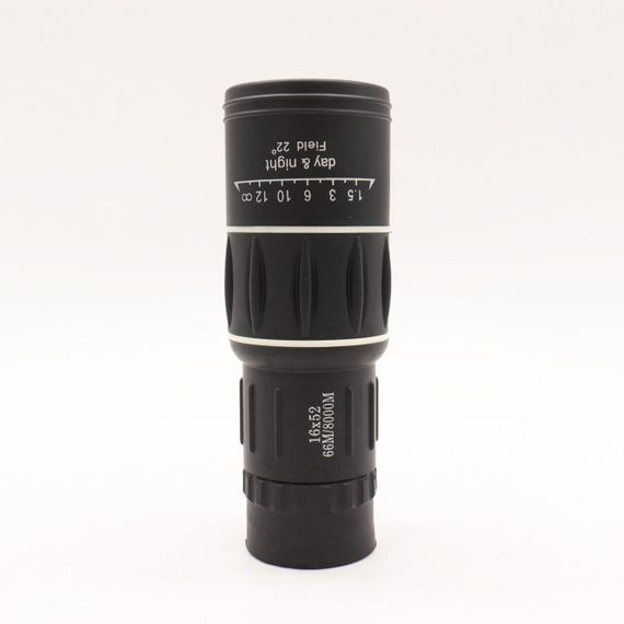 Мощный монокуляр с двойной фокусировкой 16x52, в чехле / Туристический монокуляр для охоты и рыбалки | Зображення 6