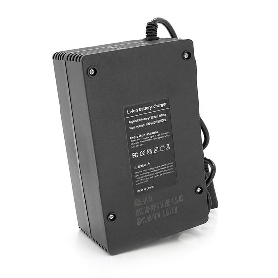 Зарядний пристрій для акумуляторів Li-ion 48V(58,8V),14S,8A,500W,штекер Triangle plug (T-tipe/IEC/C13 N+L-) індикація, | Зображення 2