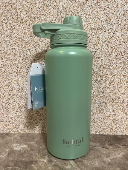 Пляшка для води металева Bohtal Insulated Sports Bottle 960 ml/32 oz Green | Зображення 4