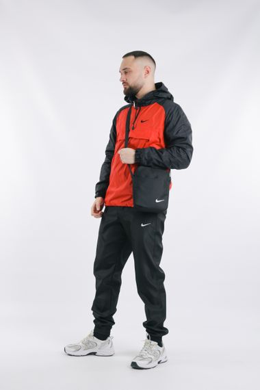 Комплект чоловічий Nike: анорак "House" чорно-червоний+ штани "President" чорні + барсетка чорна L (1621603302/2) | Зображення 2
